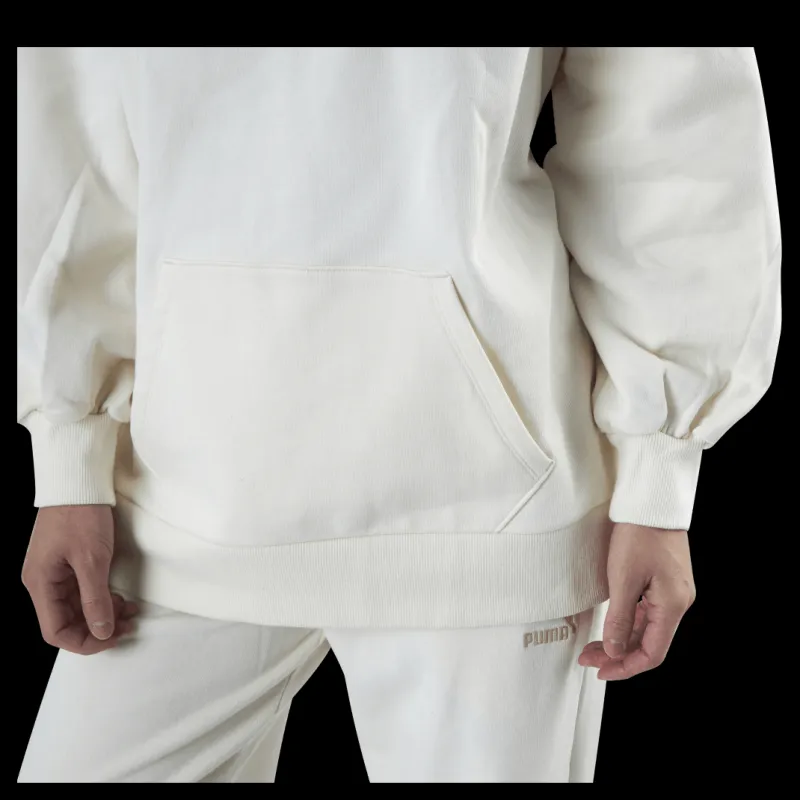 Clearance Puma Classics Oversized Hoodie Beige Vit