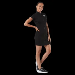 Puma Classics Ribbed Tight Ss Dress Black Svart New