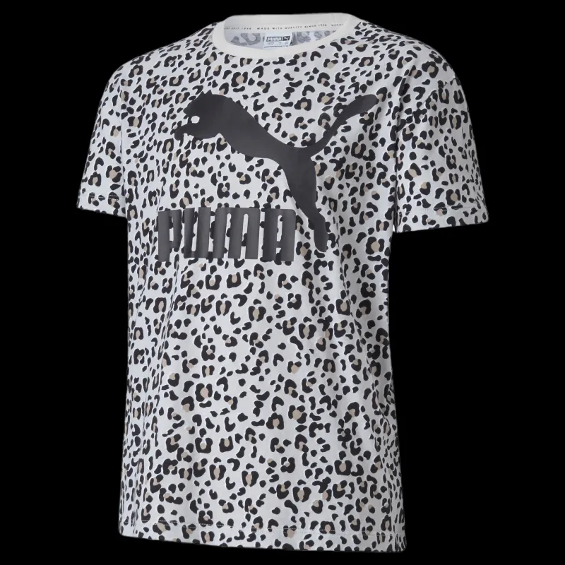 Puma Classics Wild Tee Grey Grå Discount