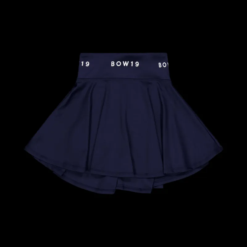 BOW19 Classy Skirt Navy Blå Sale