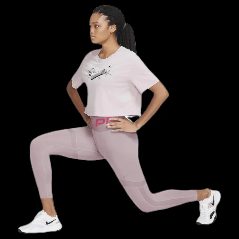 Nike Cln Nvlty Tight 7/8 Silver/Red Rosa Sale