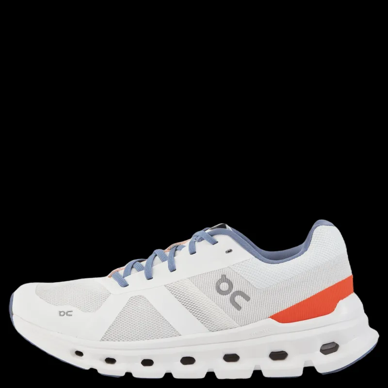 On Cloudrunner Undyed-white | Flame Vit