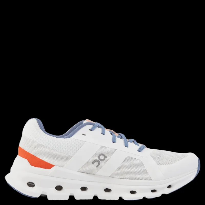 On Cloudrunner Undyed-white | Flame Vit