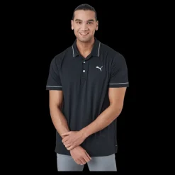 Puma Golf Cloudspun Monarch Polo Puma Black Heather-high Rise Svart Online
