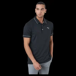 Puma Golf Cloudspun Monarch Polo Puma Black Heather-high Rise Svart Online