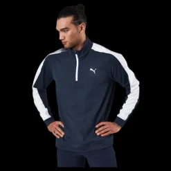 Hot Puma Golf Cloudspun T7 1/4 Zip Blue Blå