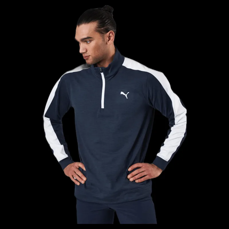 Hot Puma Golf Cloudspun T7 1/4 Zip Blue Blå