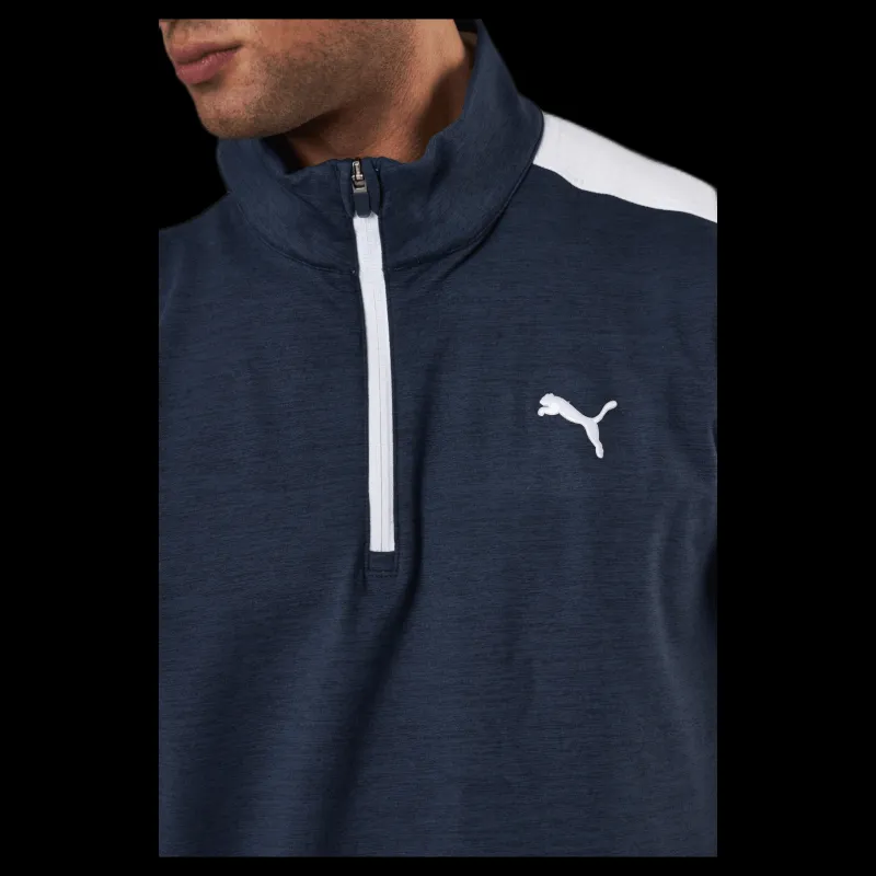 Hot Puma Golf Cloudspun T7 1/4 Zip Blue Blå