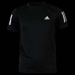 Hot adidas Tennis Club 3 Stripes Tee Youth Black Svart