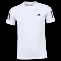 adidas Tennis Club 3 Stripes Tee Youth White Vit Best