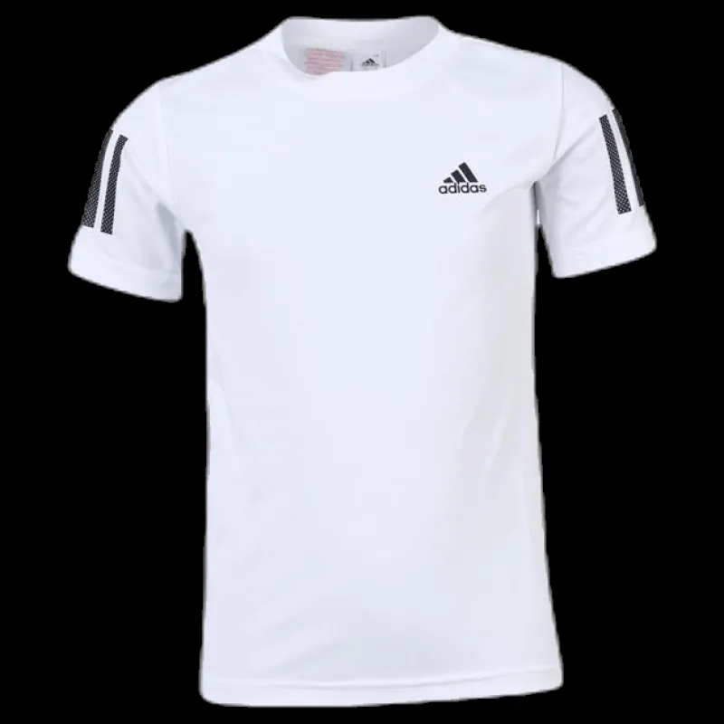 adidas Tennis Club 3 Stripes Tee Youth White Vit Best