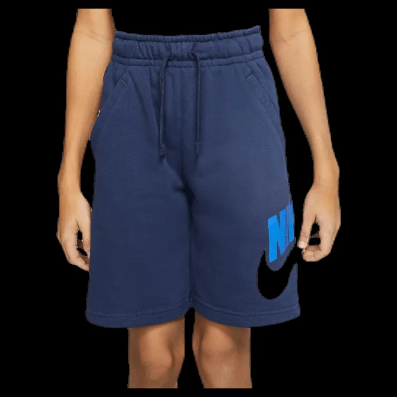 Hot Nike Club Fleece Shorts Junior Blue/White Blå