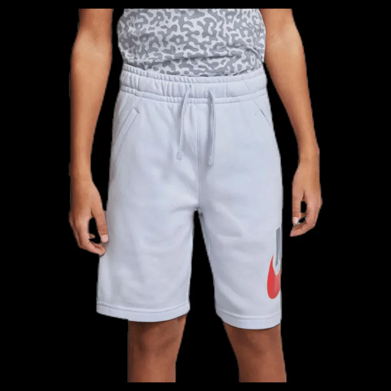 Nike Club Fleece Shorts Junior Grey Blå