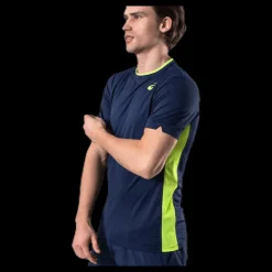 ASICS Club SS Tee Blue/Yellow Blå och Gul Clearance