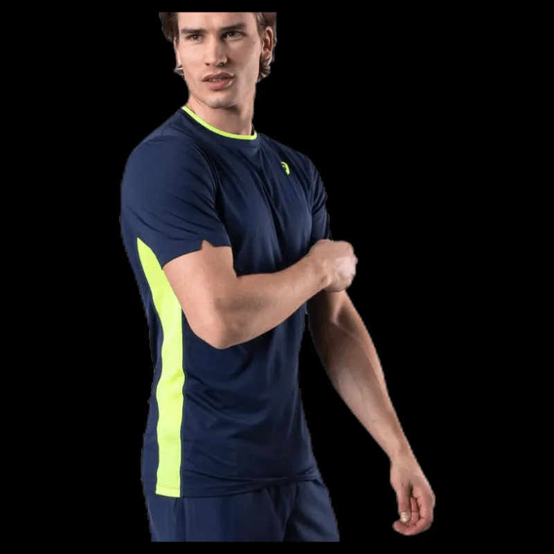 ASICS Club SS Tee Blue/Yellow Blå och Gul Clearance
