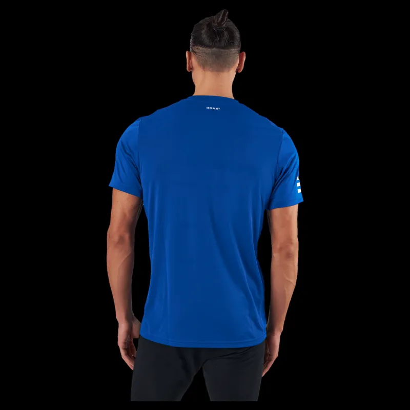 adidas Tennis Club 3-stripe Tee Blå Discount
