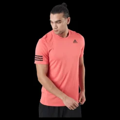 adidas Tennis Club 3-stripe Tee 000/red Rosa Online