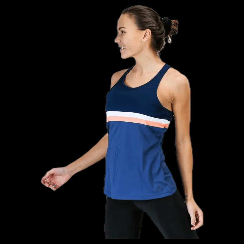 adidas Club Tank W Blue/Orange Blå Sale