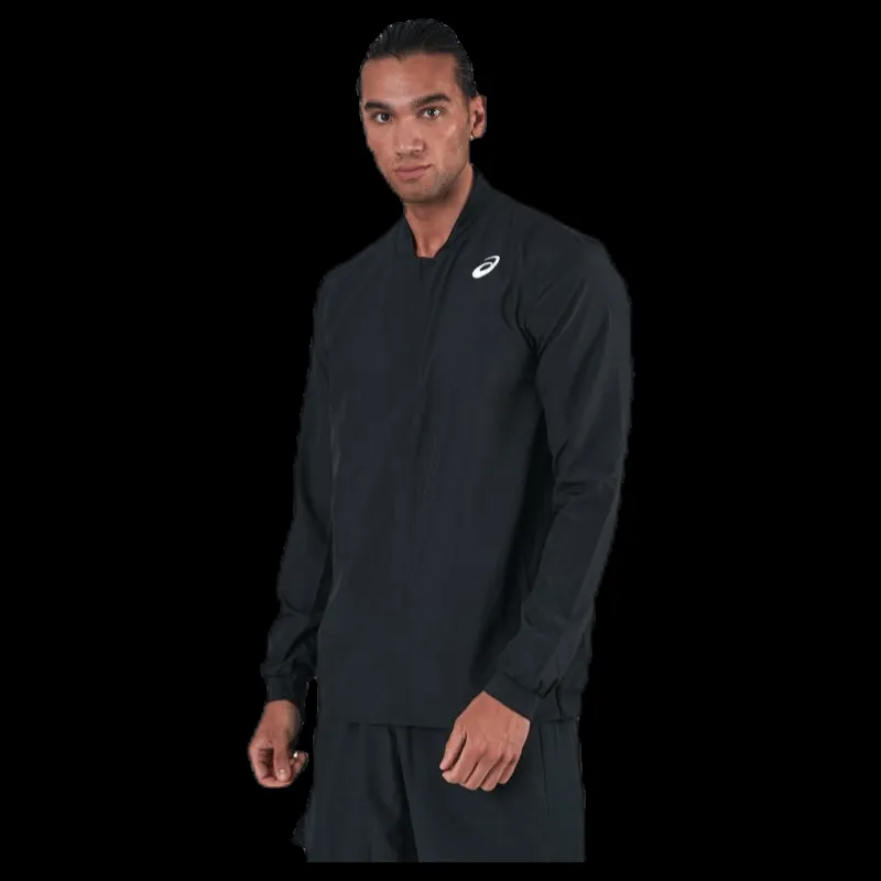 Best ASICS Club Woven Jacket Black Svart