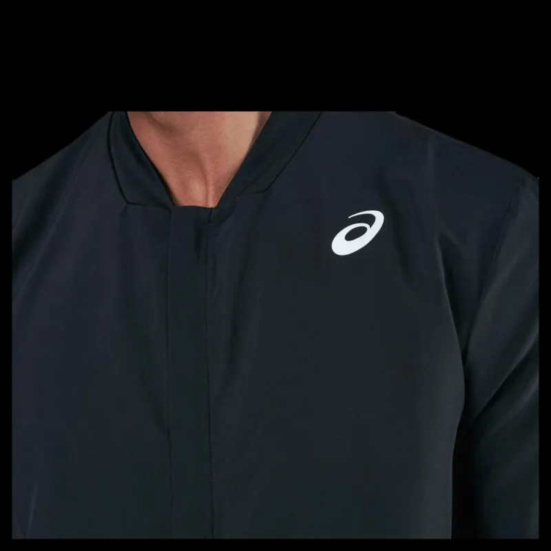 Best ASICS Club Woven Jacket Black Svart