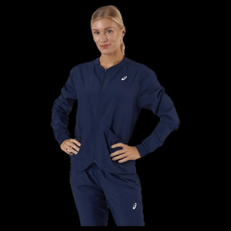 Outlet ASICS Club Woven Jacket Blue Blå