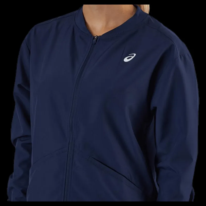 Outlet ASICS Club Woven Jacket Blue Blå