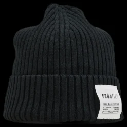 Sale FRONTIER Cod Beanie Black Svart