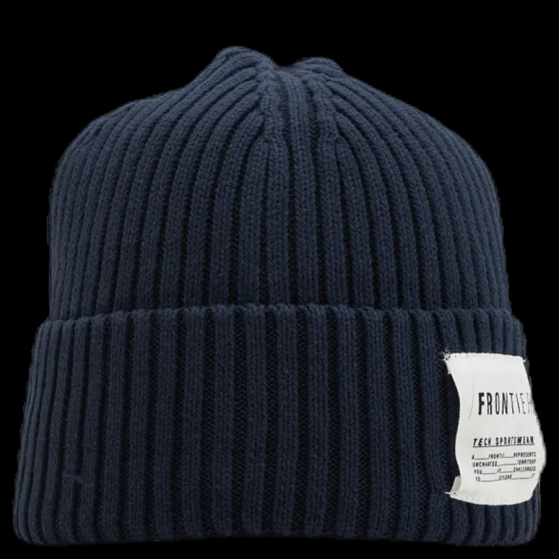 Outlet FRONTIER Cod Beanie Blue Blå
