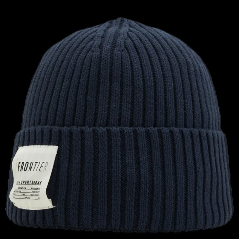 Outlet FRONTIER Cod Beanie Blue Blå