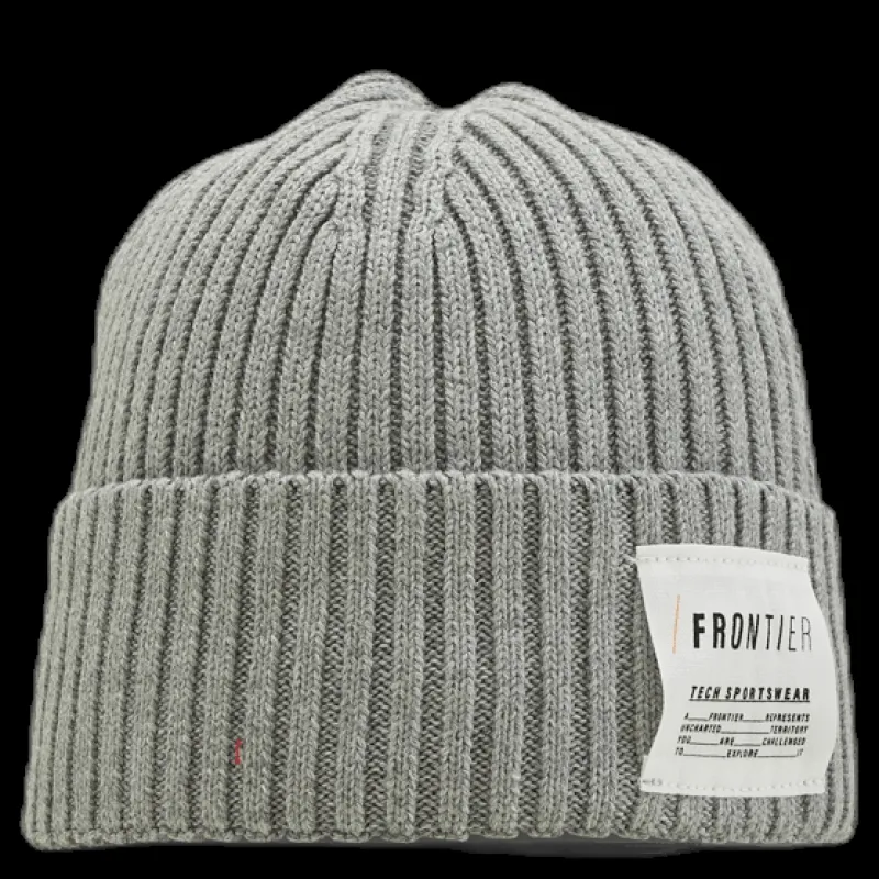 Online FRONTIER Cod Beanie Grey Grå