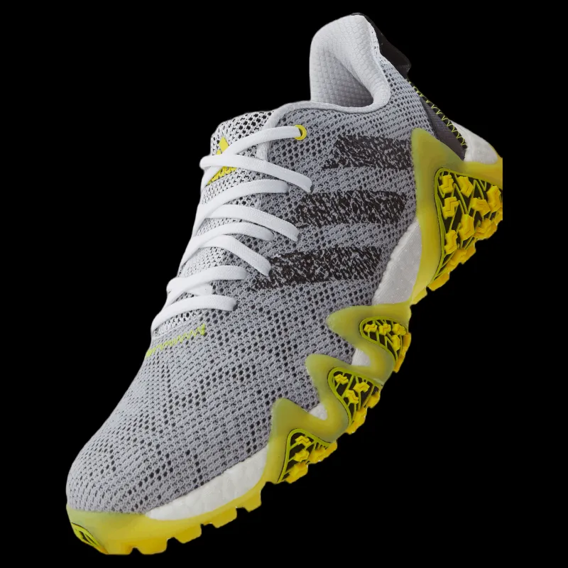 Sale adidas Codechaos 22 Spikeless Golf Shoes Cloud White / Core Black / Beam Yellow Svart och Vit