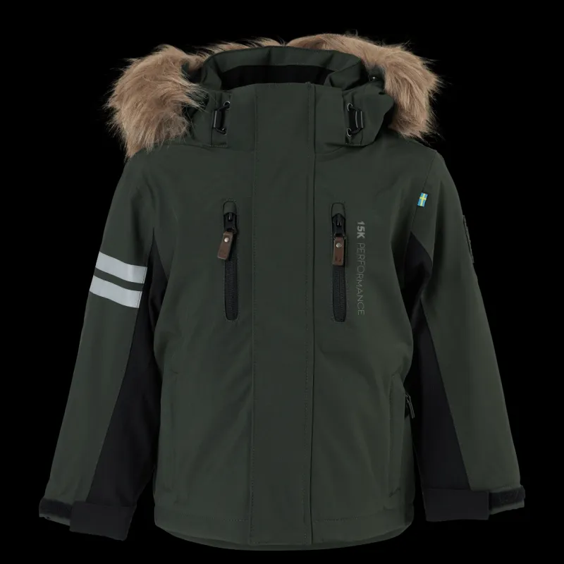 Outlet Lindberg Colden Jacket Green Svart
