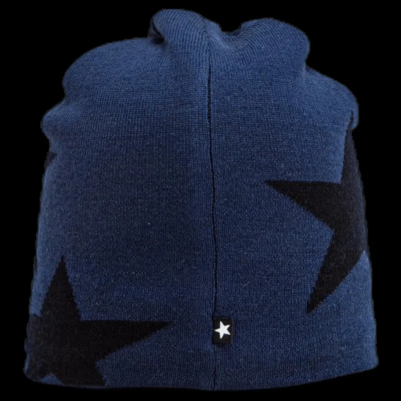 Molo Colder Star Beanie Blue/Black Blå och Svart Outlet