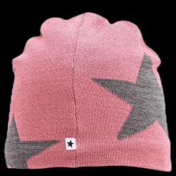 Outlet Molo Colder Star Beanie Pink/Grey Rosa och Grå