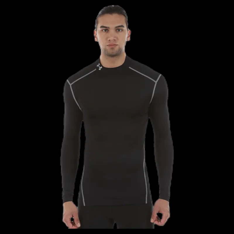 New Under Armour Coldgear Armour Mock Black Svart