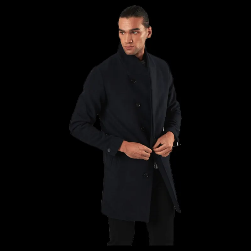 Jack & Jones Collum Wool Coat Blue Blå New