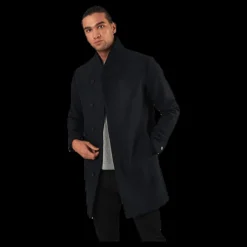 Jack & Jones Collum Wool Coat Blue Blå New