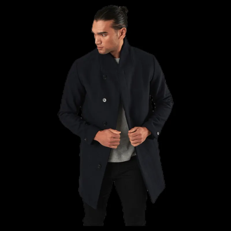 Jack & Jones Collum Wool Coat Blue Blå New