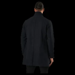 Jack & Jones Collum Wool Coat Blue Blå New