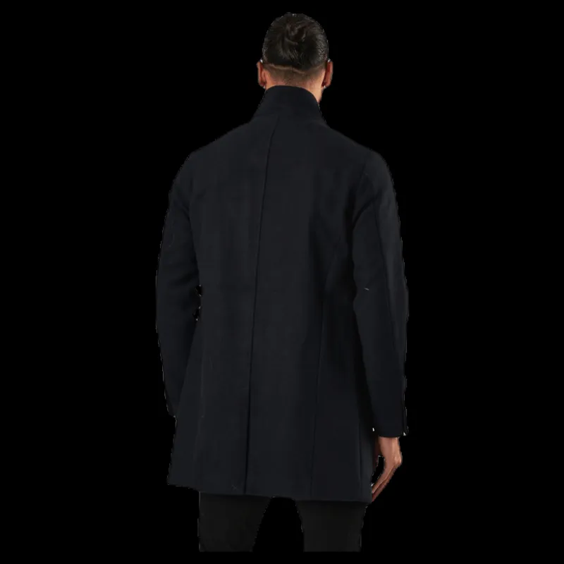 Jack & Jones Collum Wool Coat Blue Blå New