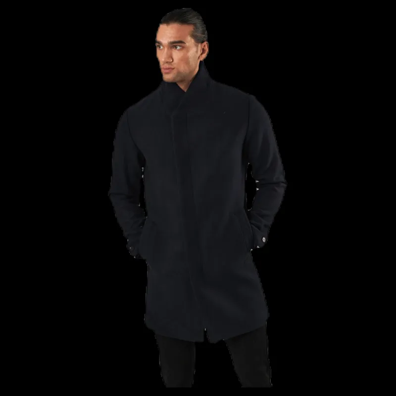 Jack & Jones Collum Wool Coat Blue Blå New