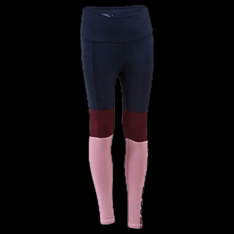 Svea Color Block Junior Tights Blue/Pink Blå och Rosa