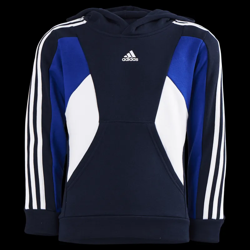 adidas Colorblock 3-Stripes Hoodie Legend Ink Blå New