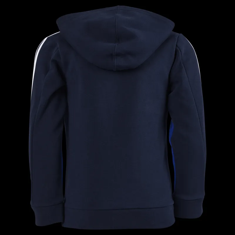 adidas Colorblock 3-Stripes Hoodie Legend Ink Blå New