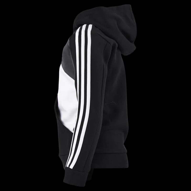 Discount adidas Colorblock 3-Stripes Hoodie Black Svart