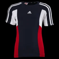 Clearance adidas Colorblock 3-Stripes Regular Fit T-Shirt Legend Ink Flerfärgad