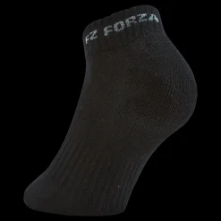 Clearance FZ FORZA Comfort Sock Short 3 Pack Black Svart