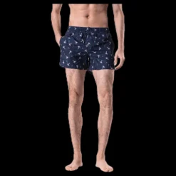 Happy Socks Confetti Palm Swim Shorts Blue Blå Outlet
