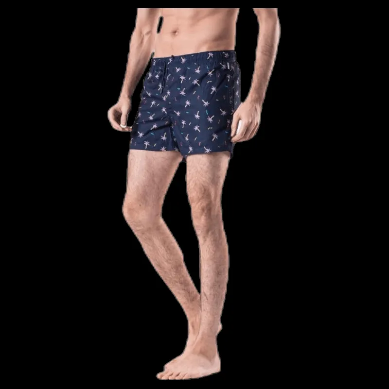 Happy Socks Confetti Palm Swim Shorts Blue Blå Outlet