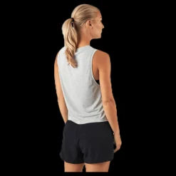 Online 2XU Contender Crop Tank-W Grey Grå